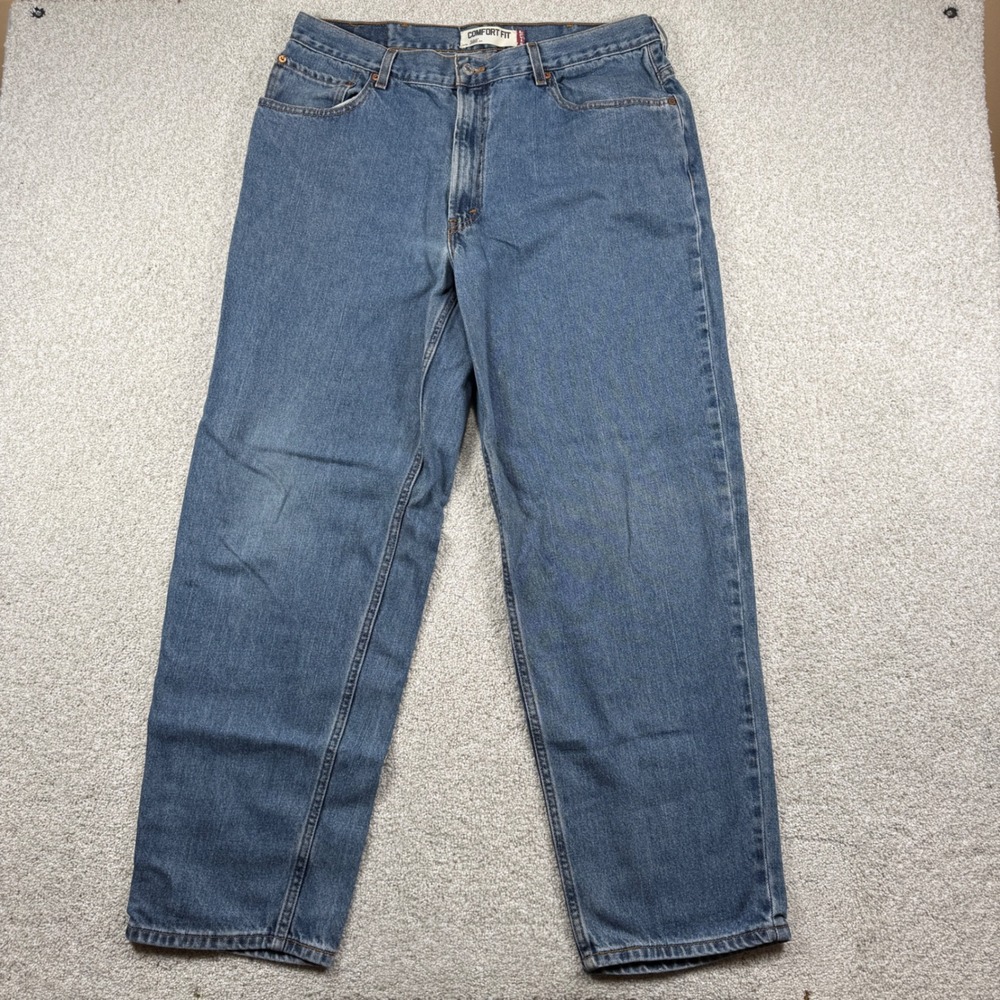 Levis 560 Jeans Mens 38x32 Blue Comfort Fit Tapered Leg Denim